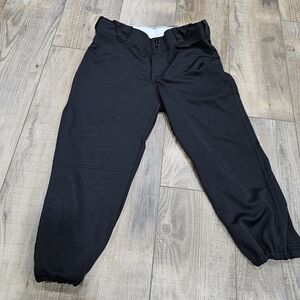 Russell Baseball Pants Kids Medium Capri Black Sports Athletic Softball Youth